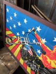 画像7: Vintage 60s Easy Rider Peter Fonda Super Cycle Psychedelic Poster w/Frame (B669)