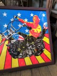 画像10: Vintage 60s Easy Rider Peter Fonda Super Cycle Psychedelic Poster w/Frame (B669)