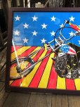 画像9: Vintage 60s Easy Rider Peter Fonda Super Cycle Psychedelic Poster w/Frame (B669)