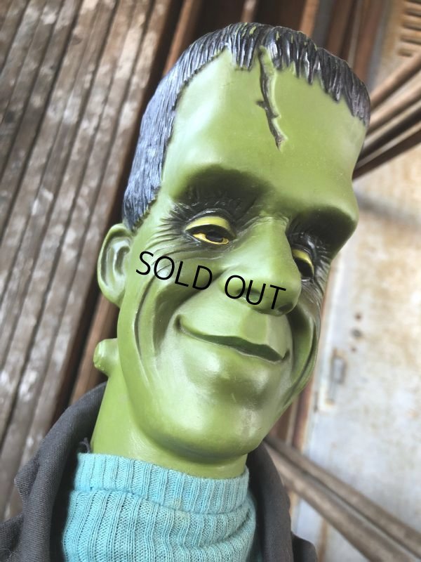 画像12: 60s Vintage Mattel The Munsters TV Show Herman Tanking Hand Puppet Doll (B686)