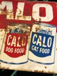 画像8: 60s Vintage CALO Pets Food & El Rancho Beer Advertising Store Display Double Side Sign (B688)