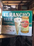 画像25: 60s Vintage CALO Pets Food & El Rancho Beer Advertising Store Display Double Side Sign (B688)