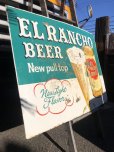 画像11: 60s Vintage CALO Pets Food & El Rancho Beer Advertising Store Display Double Side Sign (B688)