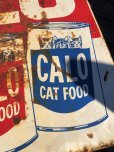 画像7: 60s Vintage CALO Pets Food & El Rancho Beer Advertising Store Display Double Side Sign (B688)