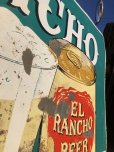 画像20: 60s Vintage CALO Pets Food & El Rancho Beer Advertising Store Display Double Side Sign (B688)