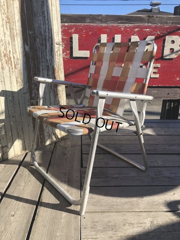 画像3: 60s Vintage Folding Lawn Chair RxW (B689)