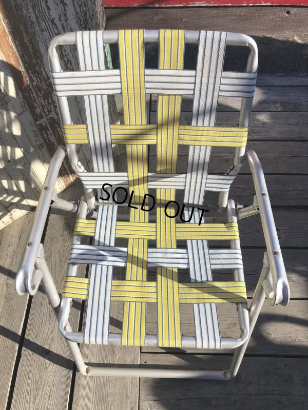 画像9: 60s Vintage Folding Lawn Chair YxW (B690)