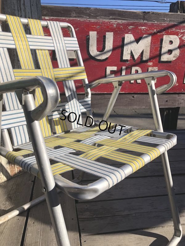 画像7: 60s Vintage Folding Lawn Chair YxW (B690)