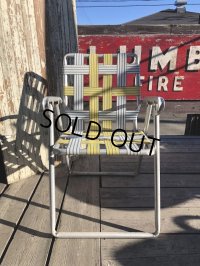 60s Vintage Folding Lawn Chair YxW (B690)