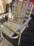 画像7: 60s Vintage Folding Lawn Chair Y x W,R (B695)