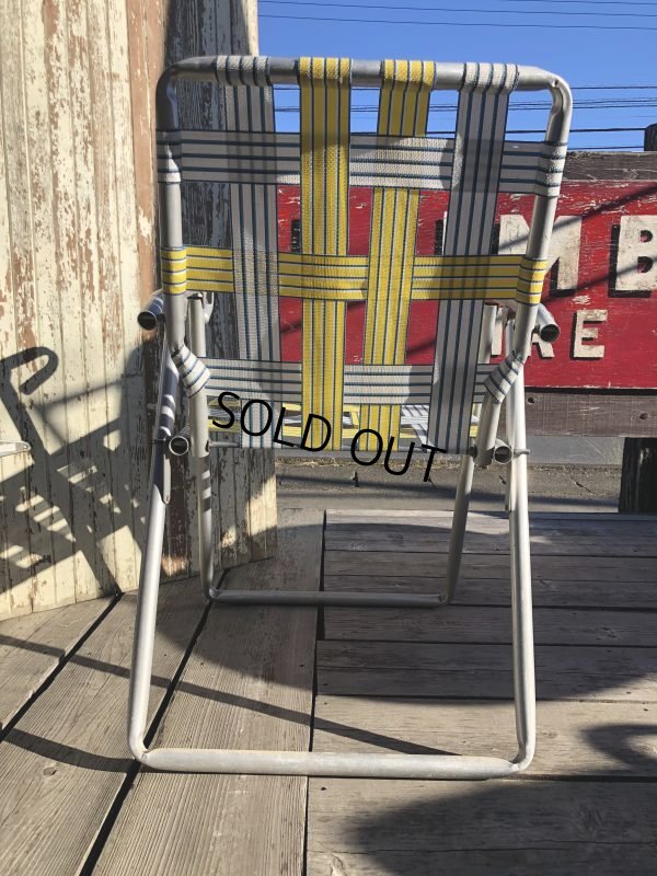 画像4: 60s Vintage Folding Lawn Chair YxW (B690)