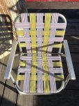 画像11: 60s Vintage Folding Lawn Chair Y x W,R (B695)