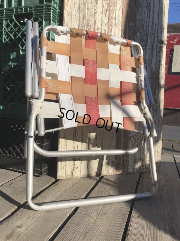 画像12: 60s Vintage Folding Lawn Chair RxW (B689)