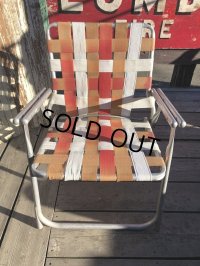 60s Vintage Folding Lawn Chair RxW (B689)