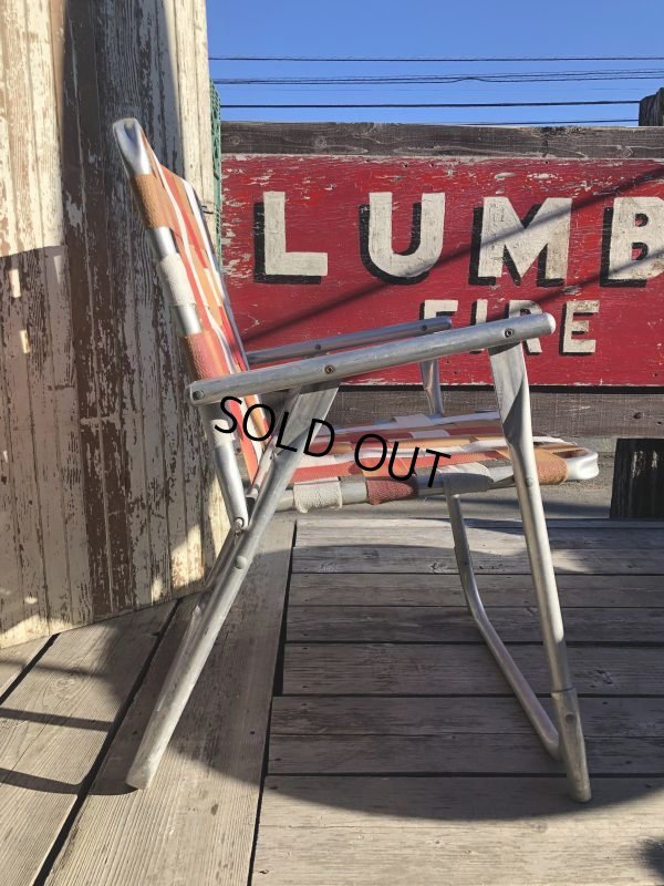 画像5: 60s Vintage Folding Lawn Chair RxW (B689)
