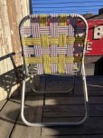 画像4: 60s Vintage Folding Lawn Chair Y x W,R (B695)