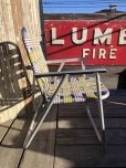 画像5: 60s Vintage Folding Lawn Chair Y x W,R (B695)