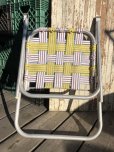 画像13: 60s Vintage Folding Lawn Chair Y x W,R (B695)