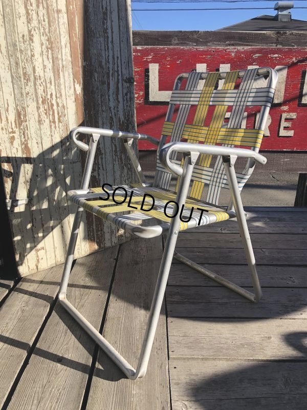 画像3: 60s Vintage Folding Lawn Chair YxW (B690)