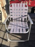 画像1: 60s Vintage Folding Lawn Chair WxR (B691) (1)
