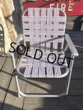 60s Vintage Folding Lawn Chair WxR (B691)