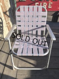 60s Vintage Folding Lawn Chair WxR (B691)