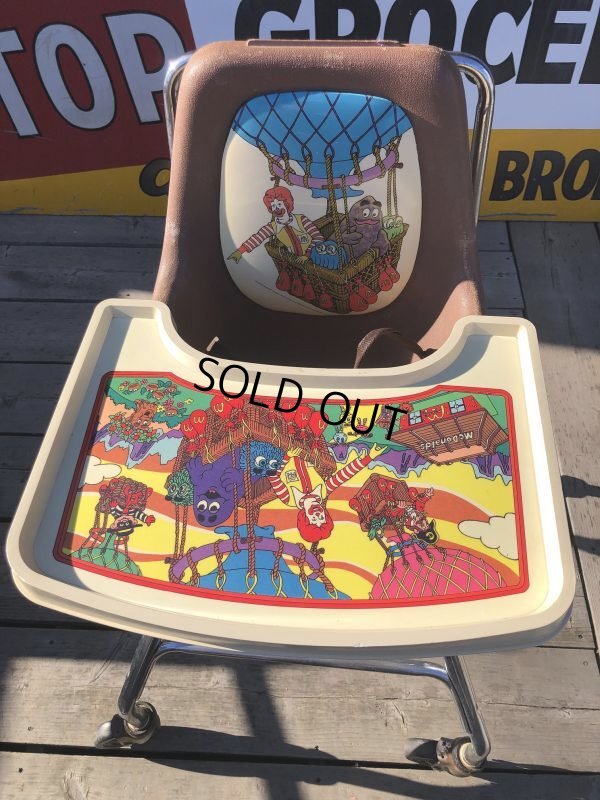 画像9: Vintage McDonald's Kids High Chair (B696)
