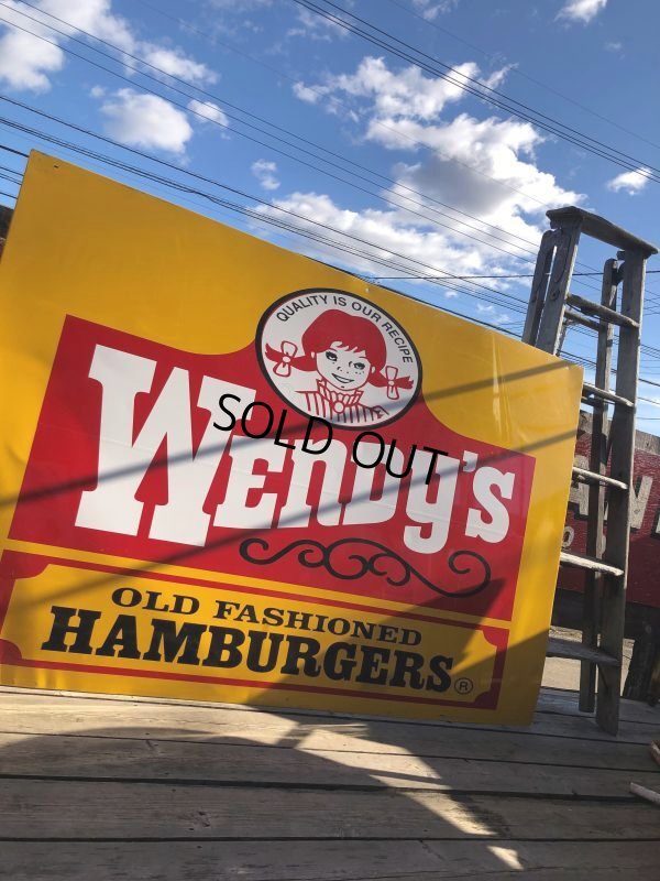 画像20: 【店舗引き取り限定】Vintage Wendy's Advertising Store Display Sign Huge！ (B650)