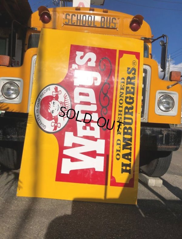 画像3: 【店舗引き取り限定】Vintage Wendy's Advertising Store Display Sign Huge！ (B650)
