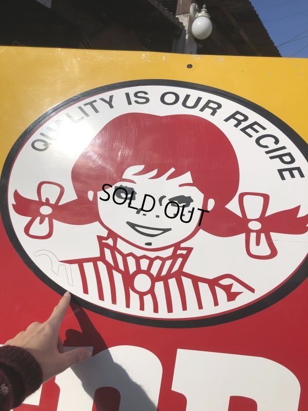 画像18: 【店舗引き取り限定】Vintage Wendy's Advertising Store Display Sign Huge！ (B650)