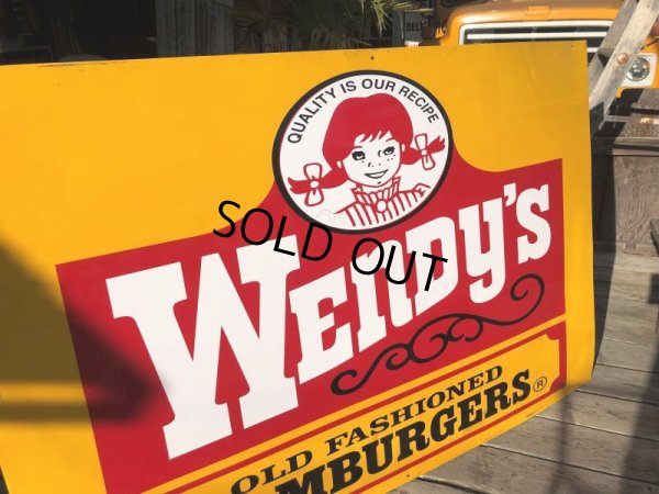 画像8: 【店舗引き取り限定】Vintage Wendy's Advertising Store Display Sign Huge！ (B650)