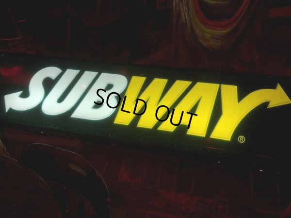 画像8: 【店舗引き取り限定】Vintage SUBWAY Restaurant Advertising Store Display Light Sign Huge !  245cm (B651)