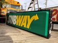 画像26: 【店舗引き取り限定】Vintage SUBWAY Restaurant Advertising Store Display Light Sign Huge !  245cm (B651)