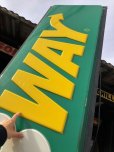 画像3: 【店舗引き取り限定】Vintage SUBWAY Restaurant Advertising Store Display Light Sign Huge !  245cm (B651)