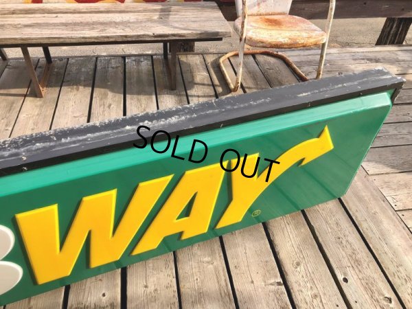 画像17: 【店舗引き取り限定】Vintage SUBWAY Restaurant Advertising Store Display Light Sign Huge !  245cm (B651)