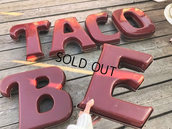 画像7: Vintage Advertising TACO BELL Store Display Letters Light Sign Hard to Find ! (B652)