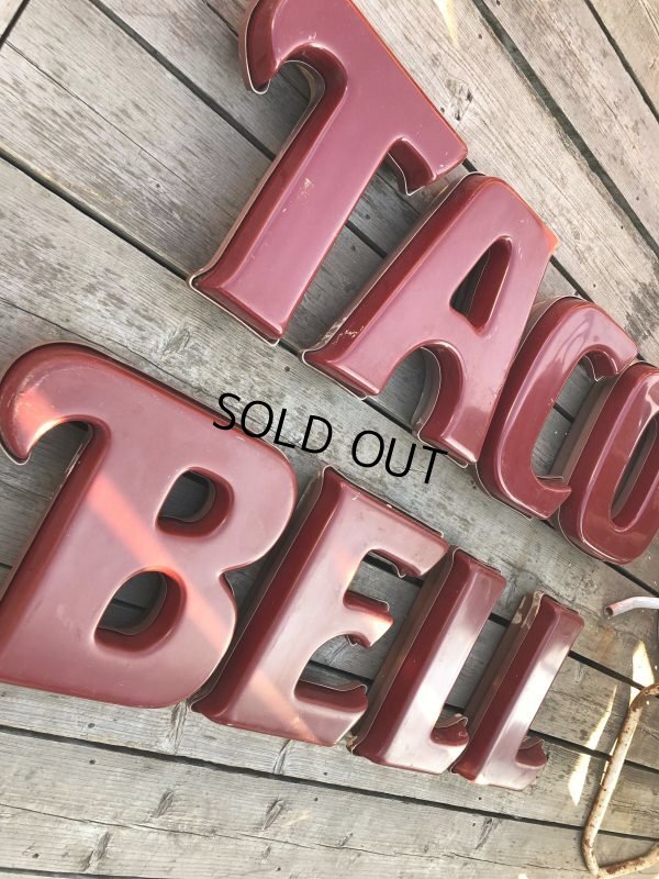 画像10: Vintage Advertising TACO BELL Store Display Letters Light Sign Hard to Find ! (B652)