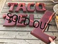 Vintage Advertising TACO BELL Store Display Letters Light Sign Hard to Find ! (B652)