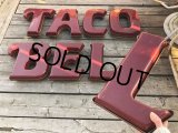 Vintage Advertising TACO BELL Store Display Letters Light Sign Hard to Find ! (B652)