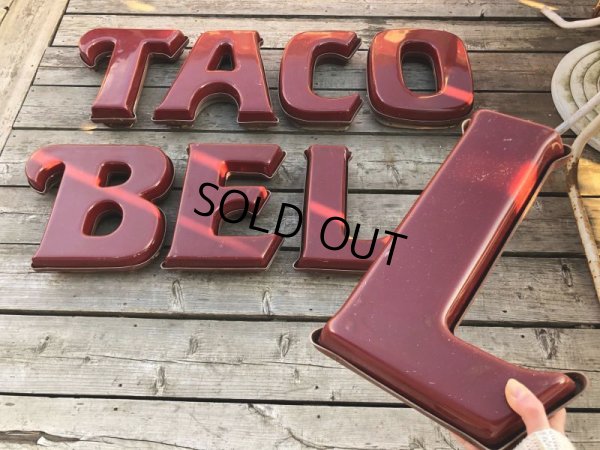 画像1: Vintage Advertising TACO BELL Store Display Letters Light Sign Hard to Find ! (B652)