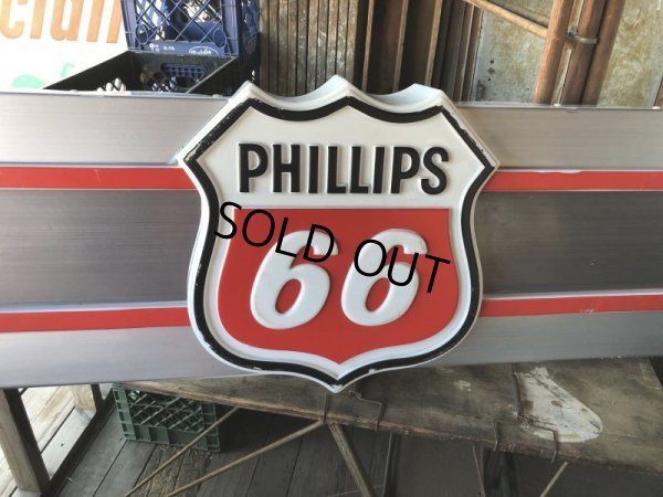 画像8: 【店舗引き取り限定】 Vintage Advertising Phillips 66 Gas Station Lighted Display Sign Huge ! (B653)