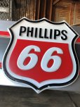 画像2: 【店舗引き取り限定】 Vintage Advertising Phillips 66 Gas Station Lighted Display Sign Huge ! (B653) (2)