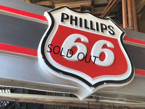 画像9: 【店舗引き取り限定】 Vintage Advertising Phillips 66 Gas Station Lighted Display Sign Huge ! (B653)