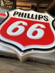 画像5: 【店舗引き取り限定】 Vintage Advertising Phillips 66 Gas Station Lighted Display Sign Huge ! (B653)