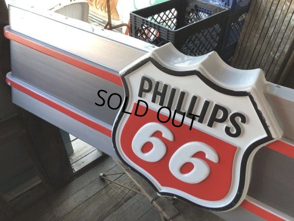 画像7: 【店舗引き取り限定】 Vintage Advertising Phillips 66 Gas Station Lighted Display Sign Huge ! (B653)