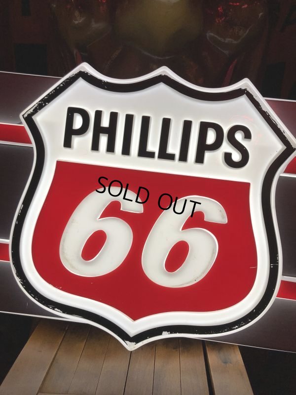 画像23: 【店舗引き取り限定】 Vintage Advertising Phillips 66 Gas Station Lighted Display Sign Huge ! (B653)