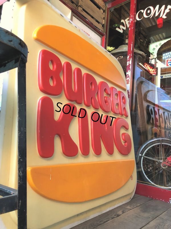 画像15:  Vintage Burger King Restaurant Advertising Outdoor Store Sign Old Logo ! (B723)