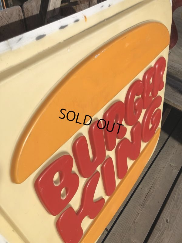 画像7:  Vintage Burger King Restaurant Advertising Outdoor Store Sign Old Logo ! (B723)