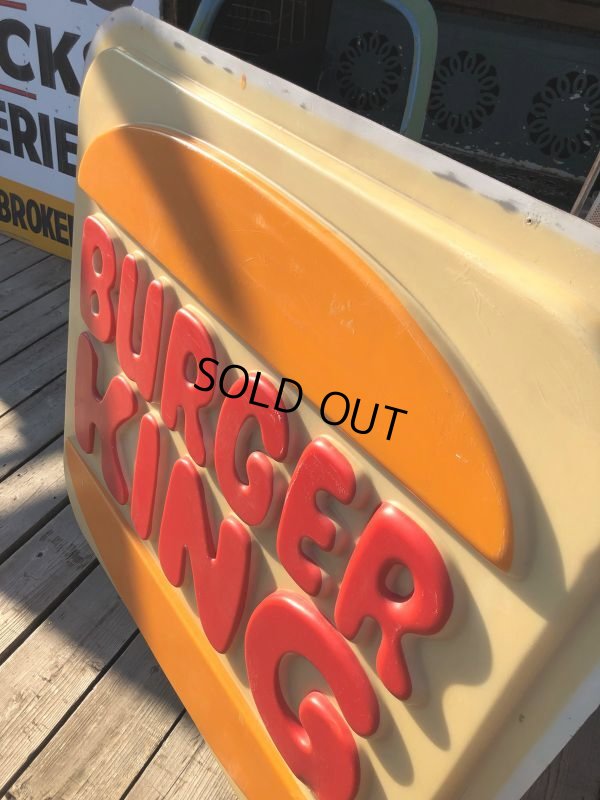 画像6:  Vintage Burger King Restaurant Advertising Outdoor Store Sign Old Logo ! (B723)