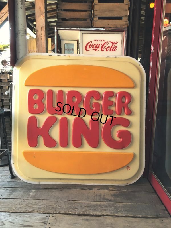 画像17:  Vintage Burger King Restaurant Advertising Outdoor Store Sign Old Logo ! (B723)